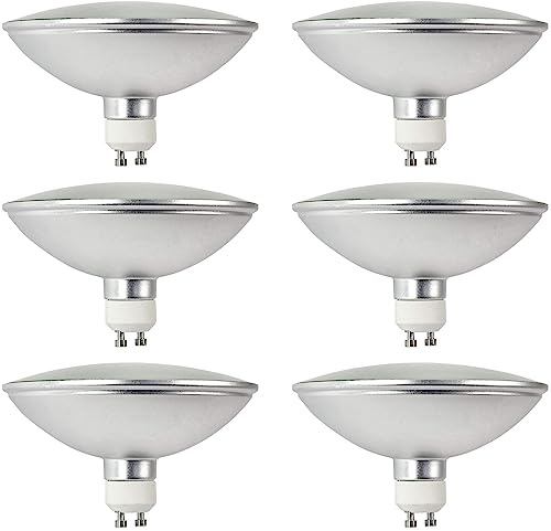 TPMAFF AR111 Bombilla LED GU10 Reflector de Base Luz de inundación 12 W 1200 lúmenes (Equivalente a halógeno de 100 W) Foco de ángulo de Haz de 120 Grados CA 85 V -265 V no Regulable (Paquete de 6)