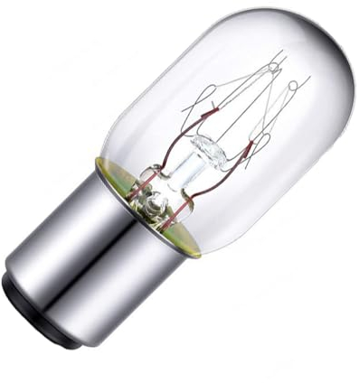 ShuoHui Lot de 2 ampoules à baïonnette pour machine à coudre 240 V 15 W 220/240 V culot à baïonnette B15 BA15D blanc chaud