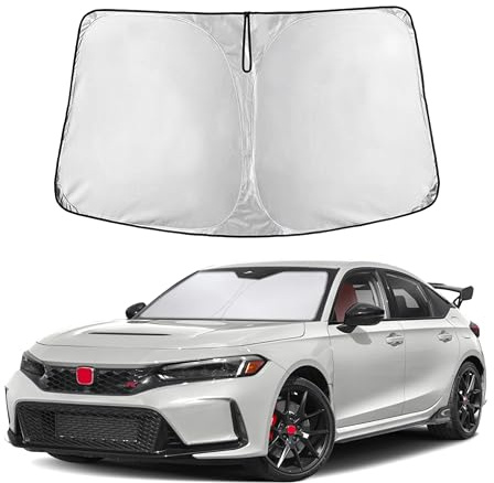 EcoNour Windshield Sunshade for Honda Civic 11th Gen 2022-2024 2025 2026 Including LX, Sport, EX, Touring, and Si Window Sun Shade Cover, UV Heat Blocker & Protector, Car Accessories