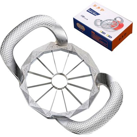 Tagliafrutta a 12 Fette - Divisore Portatile Per Pere A Spicchi | Tagliaverdure E Snocciolatore, Strumento Resistente Per Rimuovere Torsoli E Dividere Patate, Mele, Pere E Pesche