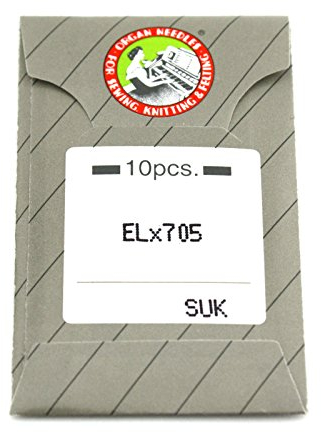 10Pk. Organ ELX705-SUK Ball Point Portable Serger & Coverstitch Machine Needles