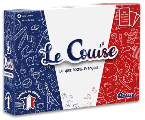 Atalia | Le Couise | Jeu de Quiz Français | Jeu d’Ambiance pour Soirées Famille & Amis | 2 à 10 Joueurs | Dès 12 Ans | 100% Made in France