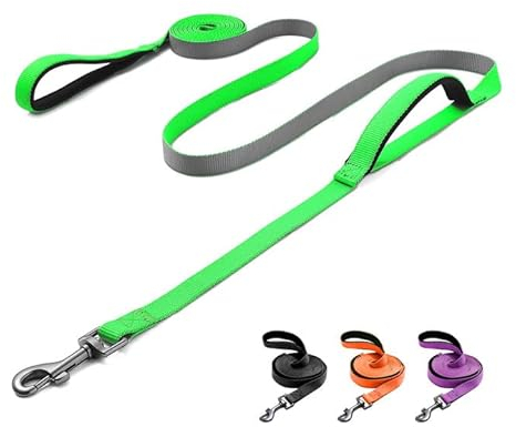 Demigreat Schleppleine für Hunde, 1.5m / 3m / 5m Robuste Lange Hundeleine Trainingsleine mit Gepolsterter Griff und handschlaufe, Ausbildungsleine für Kleine bis Große Hunde