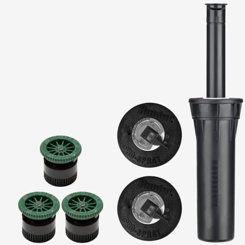 M.H.B. MHB Lot de 3 arroseurs escamotables Hunter type Pro Spray/PROS-04 10 cm avec buse Pro 12 A Portée 3,7 m