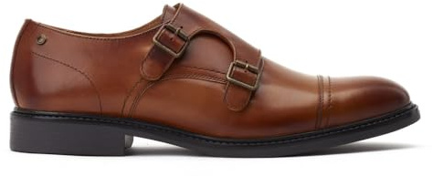 Diablo Waxy Monk Strap Shoes Tan