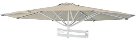 TRGCJGH Sombrilla de Pared, Parasol de Aluminio con Inclinación, Sombrilla de Balcón, Sombrilla Jardín Pantalla Balcón Pantalla(2.5m(8.2ft),Khaki)