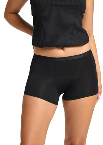 Modibodi Women's Period Underwear Boyshort Super 50ml | Leakproof Menstrual Underwear, Reusable, Full Coverage