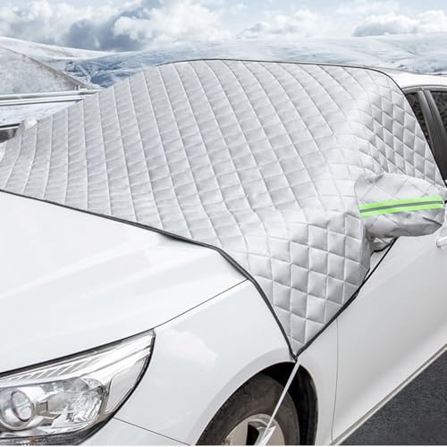 Copertura del Parabrezza dell'automobile per Nissan Qashqai J11 2015-2023,Copertura Parabrezza per Auto Esterno Pieghevole 9 Magneti Autocopertura Ghiaccio Sole UV Copri