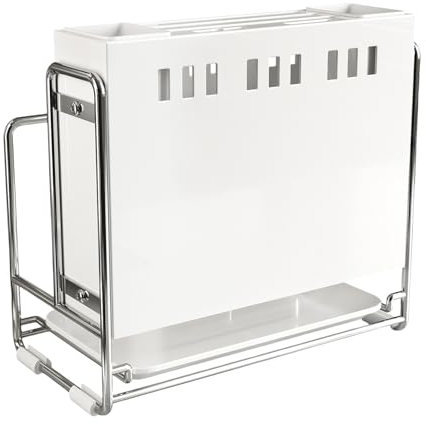 Eleganti organizer per coltelli da banco con funzione drenante, versatili da appendere alla parete, robuste costruzioni in ferro