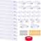 Selbstklebende Kabelkanäle - 12er Pack, Mini Kabelkanal Weiß, Ideal zum Verstecken von Kabeln, inkl. Schaumklebeband, Perfekt für Haushalt & Büro, Länge: 12 x 0,4 m