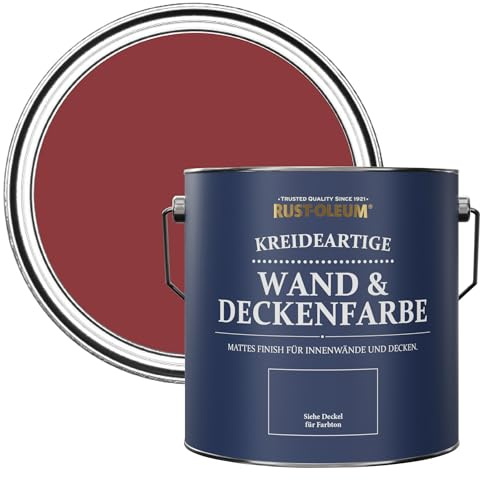 Rust-Oleum Red Matt Emulsion Wall Paint - Empire Red 2.5L