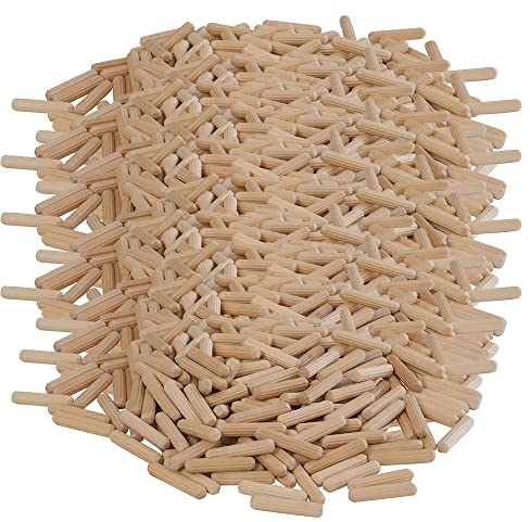 1.000 x Holzdübel 6 x 30 mm Dübel Riffeldübel Holzstifte Profi Qualität Birkenholz