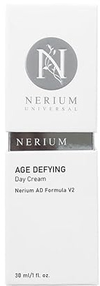 Nerium Day Face Cream | Clean Beauty Hydrating Peptide & Jojoba Oil Face Moisturizer with Elastin, Rice Bran & Olive Oil | Firming, Brightening & Nourishing Daily Skincare | 30 ml