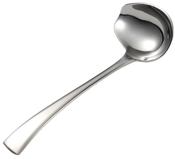 ieron Rostfritt stål såssked Duck Pip Sås Sked med Pip för Hushållskök Sås för Hotel Salsa Förrätt (Längd 18 cm)
