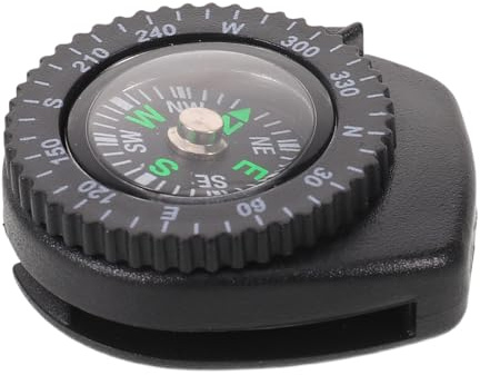 NAMOARLY Brújula de Muñeca Resistente al Agua para Buceo Submarino, Mini Brújula Extraíble Botón para Correa de Reloj, Navegación Precisa para Senderismo, Ciclismo y Actividades al Aire