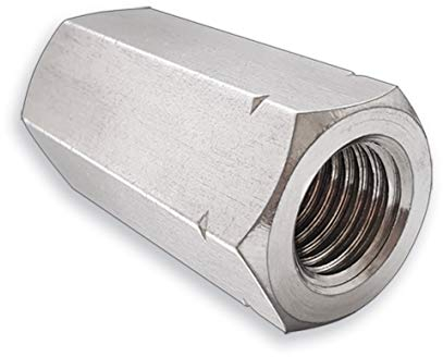 Gewindemuffen A4 Edelstahl Sechskantmuffe Verbindungsmutter Langmutter Distanzmutter V4A Sechskant-Ausführung M6 M8 M10 M12 M16 M20 M24 M30 (10, M6 x 40 mm)