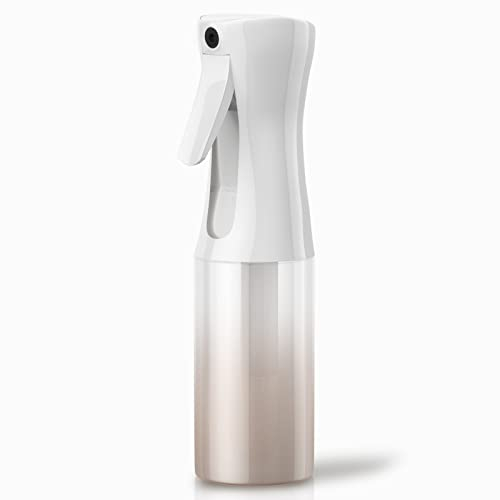 Hair Spray Bottle, Continuous Water Mister Spray Bottle Empty, Aerosol Fine Mist Curly Hair Spray Bottle for Taming Hair in Morning, Hairstyling, Plants, Pets, Cleaning-5.4oz/160ml - Rose Gold