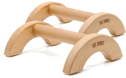 Die Ringe Parallettes aus Buchenholz (2 Stück) - nutzbar als Handstand Griffe, Push up Bar oder Liegestützgriffe