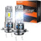 SEALIGHT 2025 Bombillas LED H7 Actualizadas para Faros, 1:1 Tamaño Mini S2S 33000LM 900% Brillo 140W 6500K 14000RPM Ventilador de Enfriamiento, Reemplazo Halógeno, Plug-N-Play, Paquete de 2