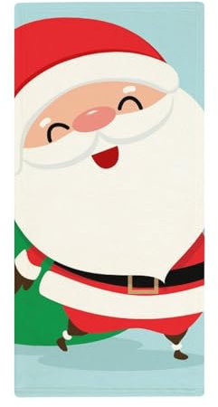 FZRTGOP Niedlicher Weihnachtsmann Handtücher Washclappen Handtuch Maschinenwaschbar Gästehandtücher Küchentücher 73x35cm