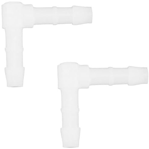 cyclingcolors 2x raccord de durite droit en L diamètre 4mm connecteur tube tuyau carburant essence tracteur tondeuse voiture