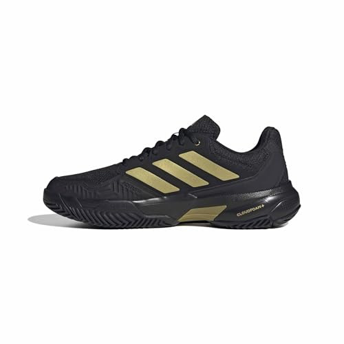adidas Herren Courtjam Control 3 Tennis Shoes, core Black/Gold met./core Black, 47 1/3 EU