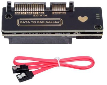 chenyang SATA zu SAS Adapter für 2,5/3,5 Zoll SFF-8482 SAS Festplatten zum Motherboard SATA Konverteradapter