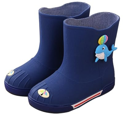 Generisch Bottes en caoutchouc pour enfants, demi-hautes, unisexes, pieds nus, légères, antidérapantes, imperméables