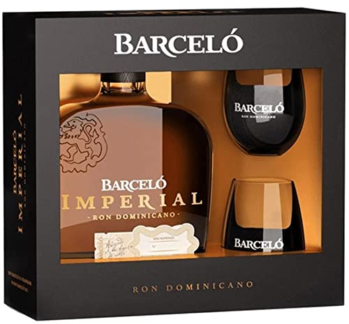 BARCELO IMPERIAL RON DOMINICANO CON VASOS 70 CL EN ESTUCHE