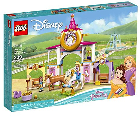 LEGO Disney Belle and Rapunzel’s Royal Stables 43195 Building Kit; Great for Inspiring Imaginative, Creative Play (239 Pieces)