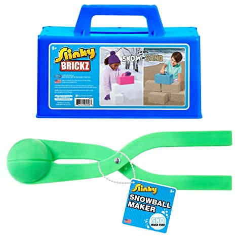 Just Play The Original Slinky Snowball Maker and Brickz Assortment, Kids Toys for Ages 5 Up