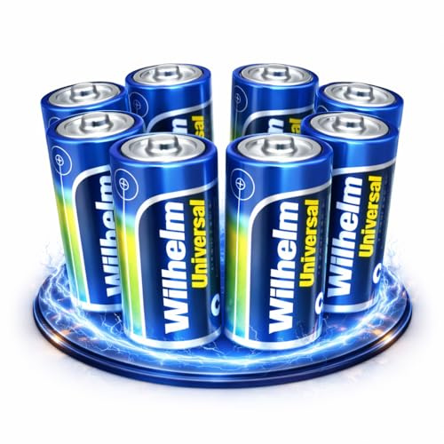 8 x Wilhelm Universal Baby Alkaline Batterien C LR14 1,5V