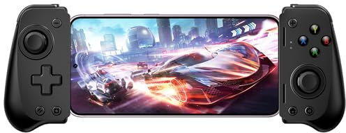 EasySMX Manettes de Jeu pour Téléphone Portable Android & iPhone 15 (USB-C), iPhone 15 Manette Smartphone, Manette Téléphone, Controller Mobile IOS Android avec Joysticks/Déclencheur à Effet Hall