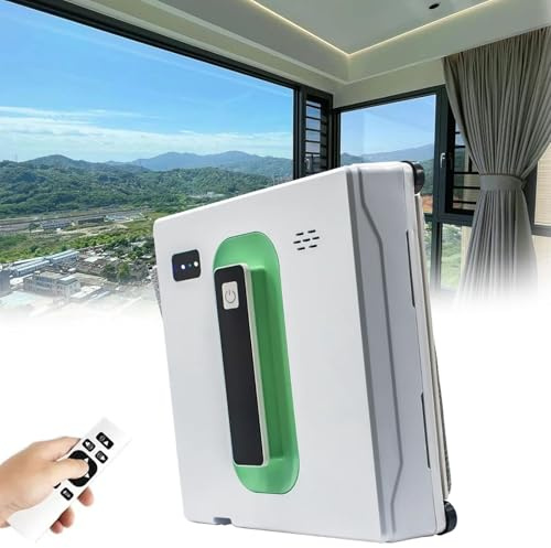 Robot de limpieza de ventanas, aspiradora automática inteligente con doble pulverización de agua para vidrio, limpieza en seco y húmedo, control remoto para ventanas, mesas y azulejos