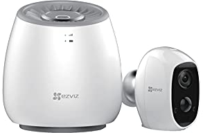 EZVIZ C3A Caméra de Surveillance, Single Pack avec Wlb(Wlan/4G LTE), sans Fil Wi-FI FHD 1080P, Vision Nocturne, Audio Bidirectionnel, Détection de Mouvement PIR, Batterie Rechargeable