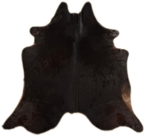 generisch KUHFELL STIERFELL Dunkelbraun SCHWARZ Natur ca. 190 x 190 cm Rinder Fell Teppich VON KUHFELLE ONLINE