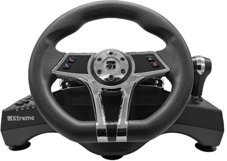 Xtreme Racing Steering Wheel with Gearbox and Pedalboard Hurricane Wheel Compatible PS4 / PS3 / PC