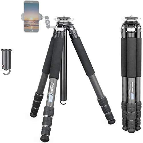 Kolfiberstativ-INNOREL GT324C Professionellt kompakt bärbart stativ för digital DSLR-kamera Stöd för kraftigt kamerastativ med specialformad mittpelare 1,25 tum/32 mm rör Max belastning 55lbs/25kg