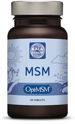 Kala Health - OptiMSM Tablets 1000 mg - MSM (Methylsulfonylmethane) Supplement - Pure Natural Sulphur for Joints, Skin, Hair & Nails, Produced in the USA (60)