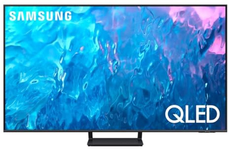 Samsung TV QE55Q70CATXZT QLED 4K, Smart TV 55 Processore Quantum 4K, Dual LED, OTS Lite, AirSlim Design, Integrato con Bixby e Alexa compatibile con Google Assistant, Titan Gray 2023