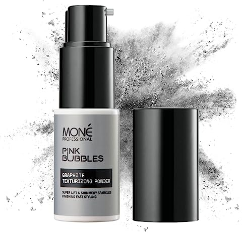 MONÉ PROFESSIONAL Haarspray Puder - Ideal für dunkles Haar - Sofort Volumen & Textur für langanhaltende Stabilität - Leichtes Vanillearoma - Dezenter schimmernder Effekt - 8 g