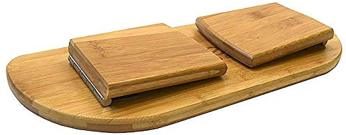 Samnuerly Yoga-Bank aus Bambus, Meditationshocker, faltbar, moderner Gebetshocker, Yoga-Hocker, kniende Meditationsbank