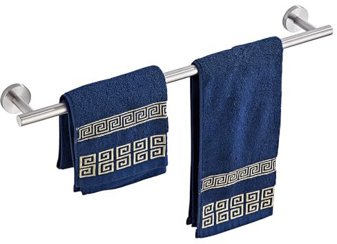 Bath Towel Bar, 24 Inch 304 Stainless Steel Thicken Towel Holder for Bathroom Wall, Towel Holder Brushed Nickel Finished Wall Mount(Total Length 26-Inch)
