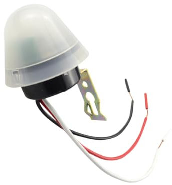 HOMOCONO Interruptor De Luz Con Sensor Fotocélula Control Automático De Iluminación Con Diseño De Hongo Alta Sensibilidad Para Luces Exteriores y Alumbrado Público Fácil Instalación