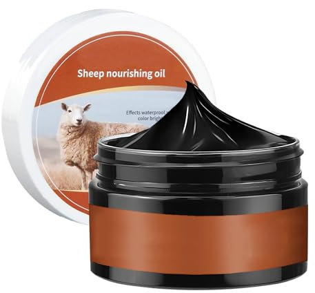 GZDAOXIA 100g Schuhcreme Schwarz,Schuhpflege,Shoe Cream Unisex mit Lanolin,Schuhpflegemittel schützt das Leder sehr wirksam,für alle Glattlederschuhe geeignet