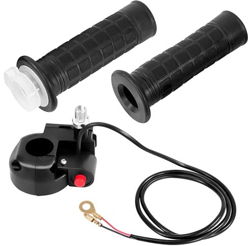 Tunejoy Impugnatura Dell'acceleratore Twist con Interruttore Comando Manubrio Manopola Acceleratore 22mm Impugnatura Antiscivolo Per ATV Quad Pit Bike Pocketbike Go Kart