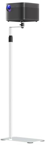 suptek Projector Stand 360°Swivel, Sofa Against Wall Hidden Floor Stand, Height Adjustable, Mini Projector Floor Mount Bracket, Compatible with Home Office Video Vlog DVR Camera PR001FPW