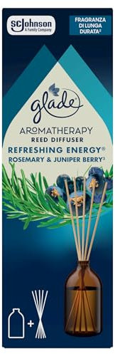 Glade Aromatherapy Diffusore a Bastoncini, fragranza Rosemary &Juniper Berry, pack 1 x 80ml