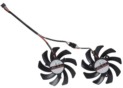 PURPLELILY Ventilador de tarjeta de video de 85 mm, 12 V, fácil instalación, repuesto para ventilador gráfico de computadora 5600XT 5700 6600