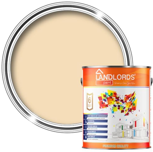 Landlords Vinyl Matt Paint – Matchstick - 2.5L Litre | High-Performance Vinyl Matt Paint for Interior & Exterior Walls, Ceilings, Wood Furniture & Garden Decor | High Coverage – Easy to Apply